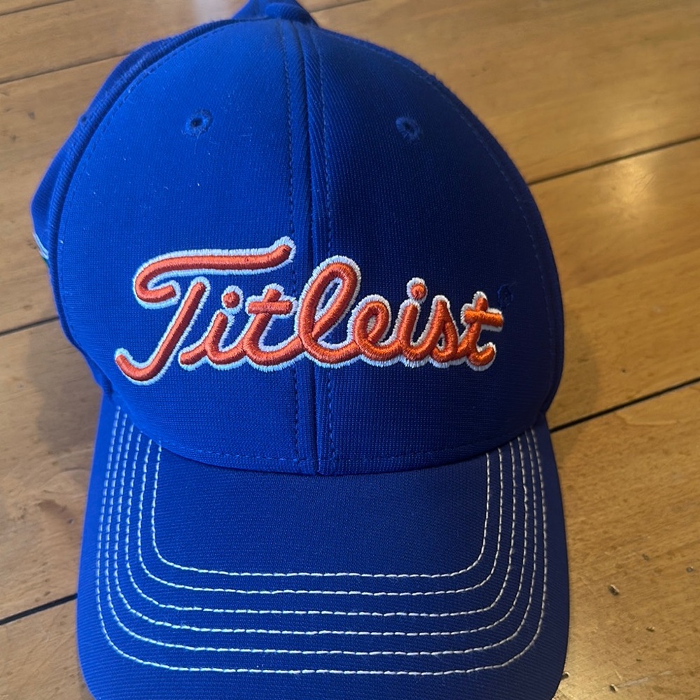 Titleist Royal Blue Hat with Vibrant Orange Embroidery Florida gators